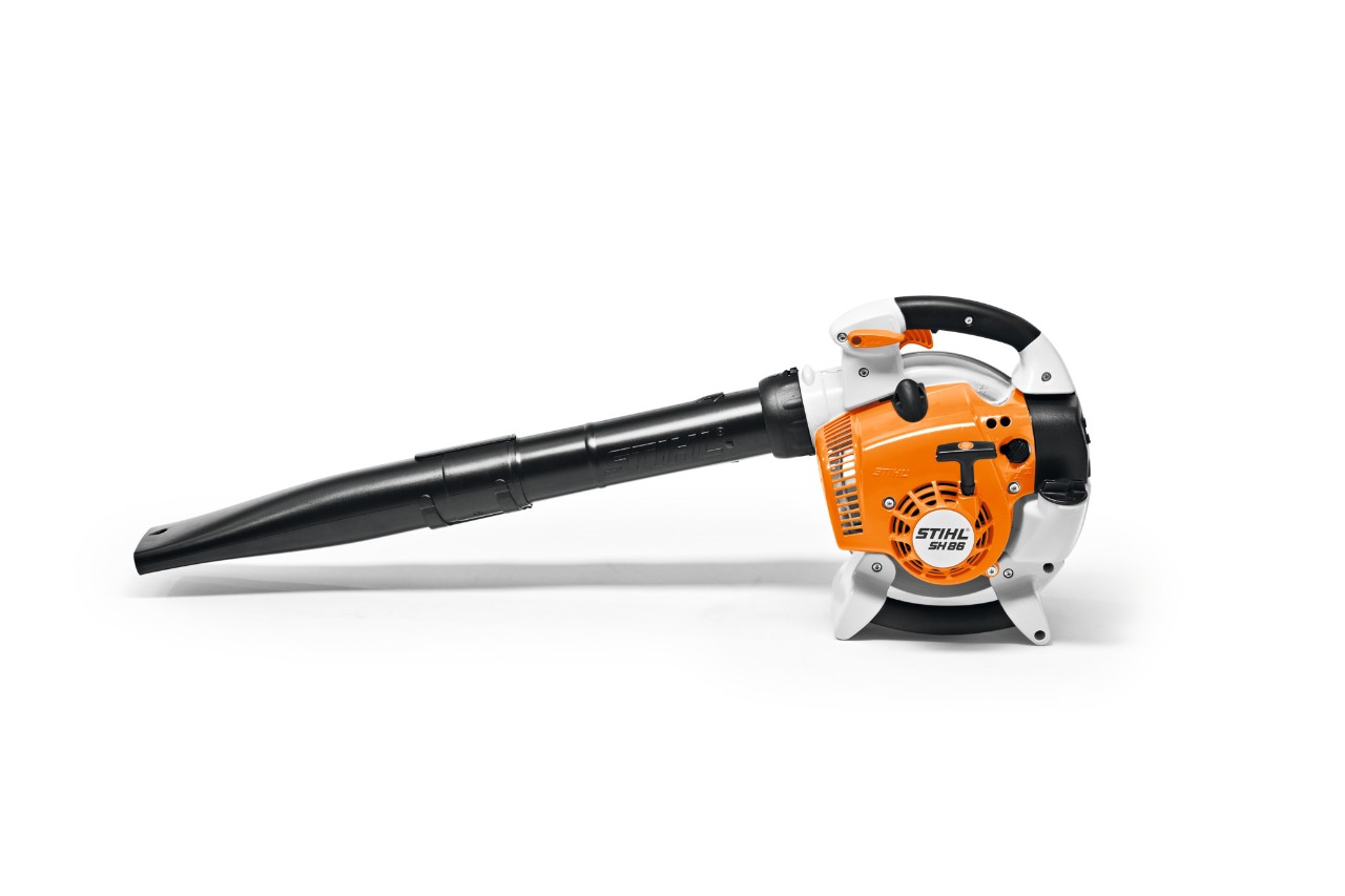 STIHL GHE 450 garden shredder on a white background