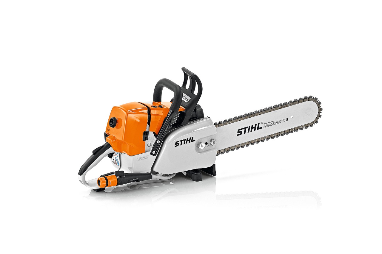 STIHL GS 461 concrete cutter on a white background