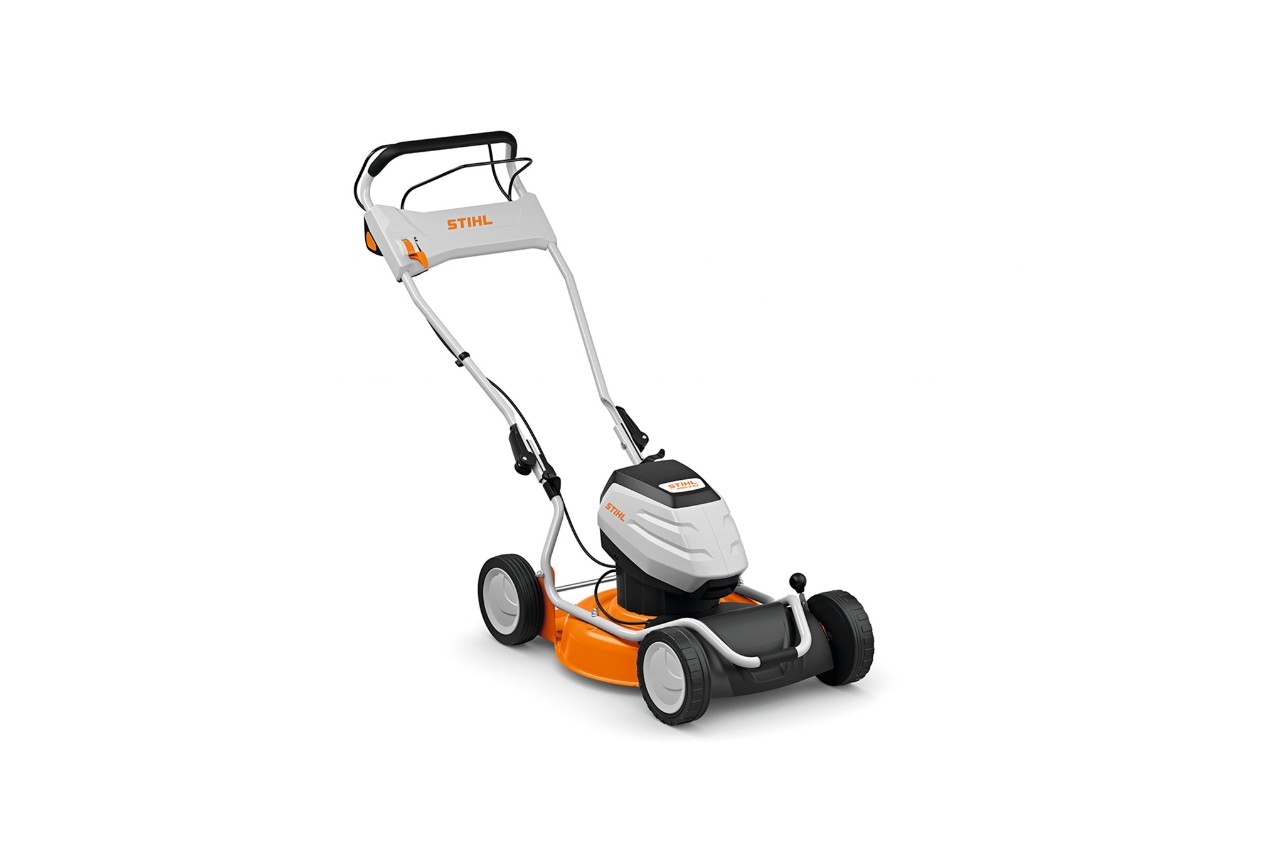 STIHL RMA 2 RV mulching mower on a white background
